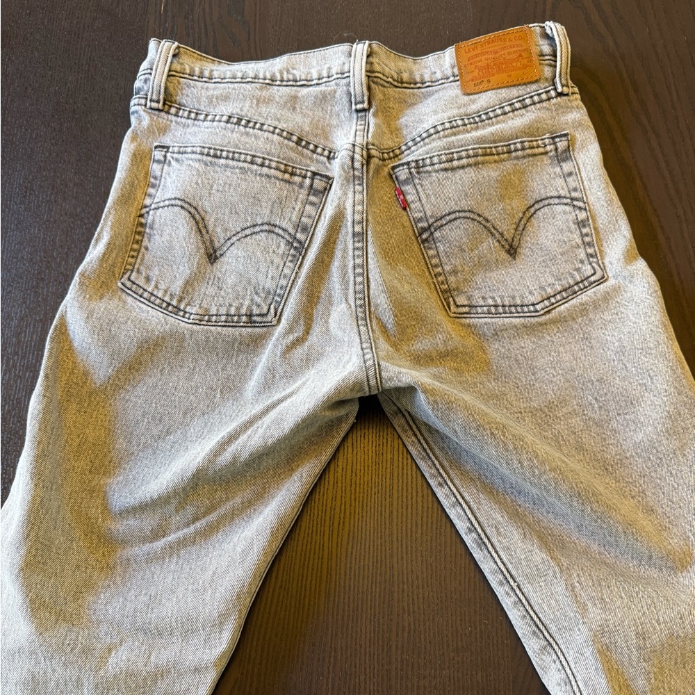 Levi's  Women’s Light Gray Straight Jeans